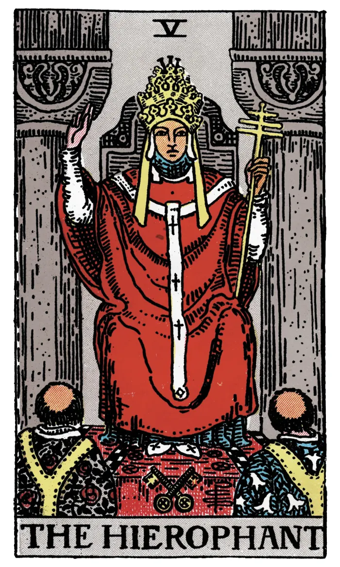 교황(THE HIEROPHANT) 타로카드 이미지