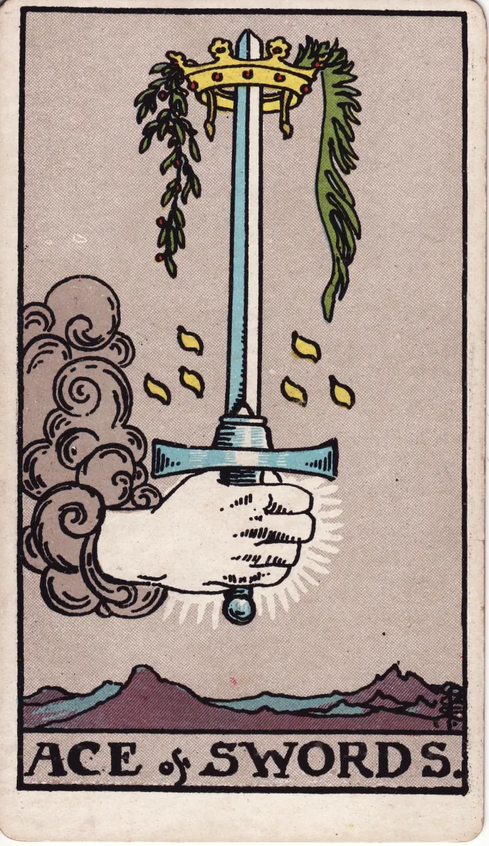최고의 검(ACE OF SWORDS) 타로카드 이미지